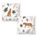 African Cheetah Ii and African Cheetah I - Set of 2 Decorative Pillows