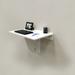 30-inch White Wall Mounted Desk