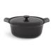 BergHOFF Black Cast Iron 5.5-quart Oval Covered Casserole Pan