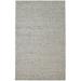 One of a Kind Hand-Woven Modern & Contemporary 5' x 8' Stripe Wool Grey Rug - 5'0"x7'10"
