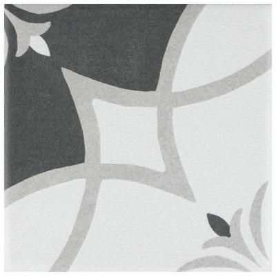 Merola Tile Twenties Mini Crest 3-7/8" x 3-7/8" Ceramic Floor and Wall Tile