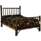 Hickory Log Mission Bed Frame