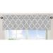 Sweet Jojo Designs Gray and White 54-inch x 15-inch Window Treatment Curtain Valance for Gray and White Trel