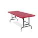 All-American, ADJ, Rectangular Folding Table avaible in Blue or Red, Pack of 4 - 33"h x 72"l