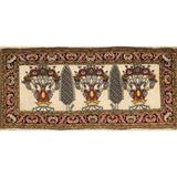 Vegetable Dye Pictorial Bidjar Persian Wool Runner Rug Hand-knotted - 2'1" x 4'6"