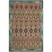 Shabby Chic Turkish Kilim Randa Hand-Woven Area Rug - 8'6" x 11'2"