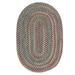 Colonial Mills Worley Rustic Farmhouse Braided Multicolor Oval Rug