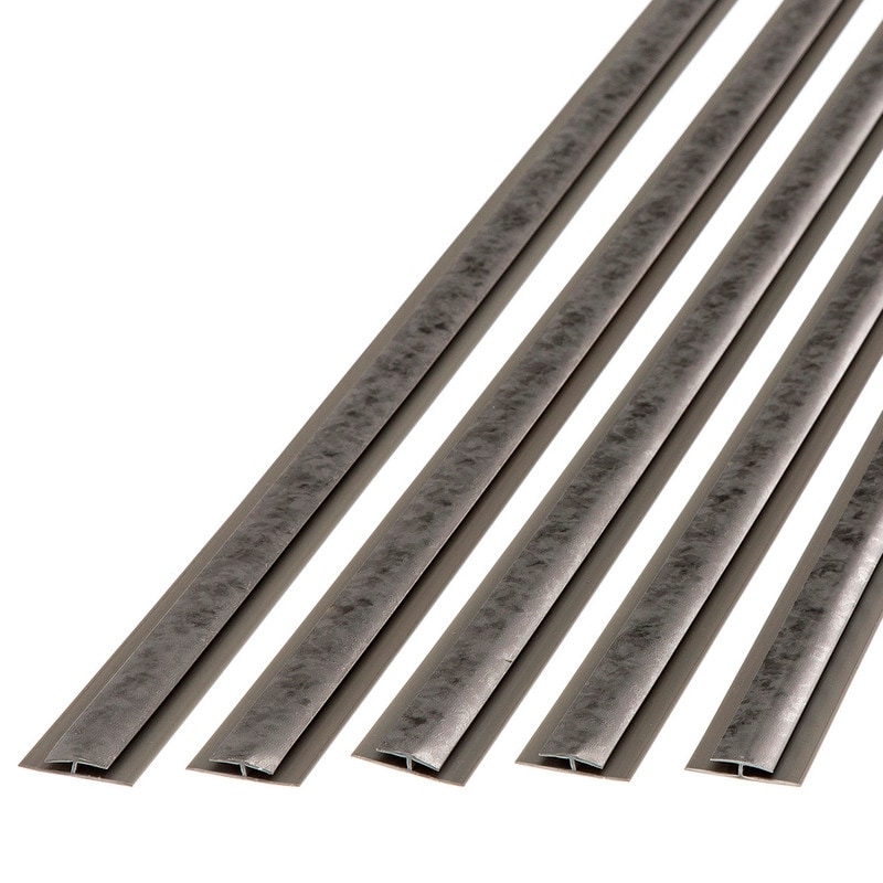 FASÄDE 47 in. Decorative Vinyl Divider Trim Galvanized Steel (5 Pack) - 5 Pack