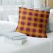 James Brooksberry NFB Arizona Football Luxury Plaid Pillow (w/ Removable Insert) - Cotton Twill