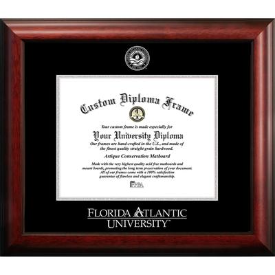 Florida Atlantic University 11w x 8.5h Silver Embossed Diploma Frame