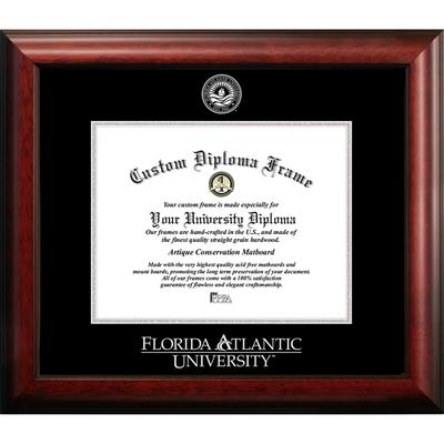 Florida Atlantic University 11w x 8.5h Silver Embossed Diploma Frame