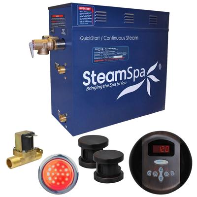 SteamSpa Indulgence 10.5 KW QuickStart Steam Bath Generator Package with Built-in Auto Drain in Oil Rubbed Bronze