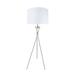 Aspen Creative Tripod Floor Lamp, Design in Satin Nickel, 59" High