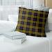 Baltimore Football Luxury Plaid Accent Pillow-Cotton Twill