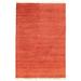 ECARPETGALLERY Hand-knotted Pak Finest Gabbeh Red Wool Rug - 5'1 x 7'8