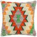 Shabby Chic Sharyn Hand-Woven Turkish Kilim Pillow 18 in. x 18 in.