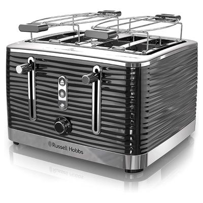 Russell Hobbs Old School 4 Slice Toaster in Black