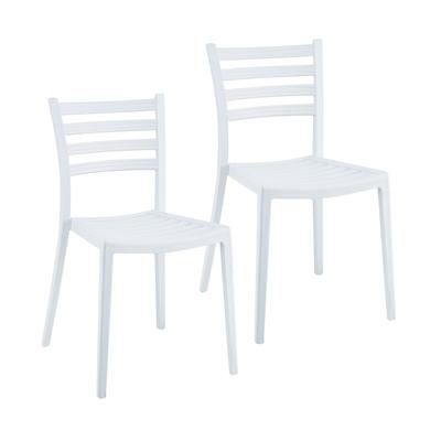 Porthos Home Faro Dining Chairs Set Of 2, PP Plastic, Stackable Design