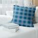 Detroit Football Luxury Plaid Accent Pillow-Poly Twill