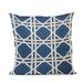 Plutus DaVinci Blue and White Luxury Decorative Throw Pillow