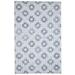 One of a Kind Hand-Tufted Modern & Contemporary 5' x 8' Trellis Wool Grey Rug - 5'1"x8'1"