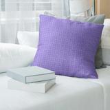 Purple Feature Two Color Doily Pattern Throw Pillow
