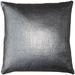 Tuscany Linen Platinum Metallic Silver 20x20 Throw Pillow with Polyfill Insert