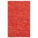 ECARPETGALLERY Braid weave Sienna Dark Red Wool Rug - 5'0 x 7'11