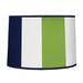 Sweet Jojo Designs Navy Blue/Lime Green Stripe Large Lamp Shade