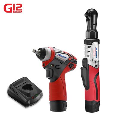 ACDelco G12 Series 2-Tool Combo Kit- 3/8 in. Brushless Ratchet Wrench + 3/8 in. Power Impact Wrench