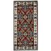 Handmade One-Of-A-Kind Tribal Kazak Wool Rug (India) - 2' x 4'