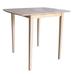 International Concepts Unfinished Shaker Style Parawood Bar Height Dining Table with Butterfly Extension