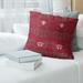 Tampa Bay Football Baroque Pattern Accent Pillow-Faux Suede