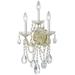 Maria Theresa 3 Light Swarovski Strass Crystal Gold Sconce - 11'' W x 22.5'' H x 8'' D