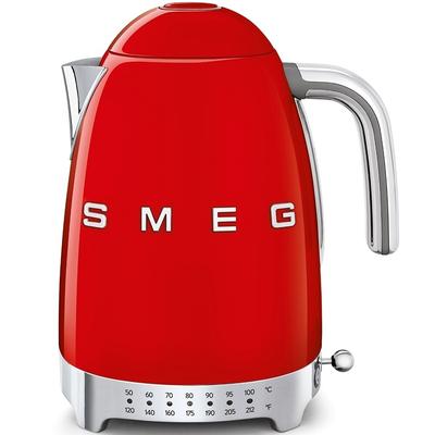 Smeg 50's Retro Style Aesthetic Variable Temperature Kettle Red