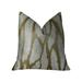 Plutus Kailua Branch Taupe Ivory Handmade Decorative Throw Pillow