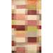 Checkered Oriental Gabbeh Kashkoli Area Rug Hand-knotted Wool Carpet - 6'7" x 9'7"