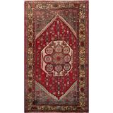 Tribal Hamedan Persian Home Decor Area Rug Handmade Wool Carpet - 4'3" x 6'4"