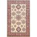 Vegetable Dye Super Kazak Wool Area Rug Handmade Oriental Carpet - 6'5" x 9'8"