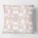 Designart 'Retro Circular Pattern III' Mid-Century Modern Throw Pillow