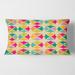 Designart 'Abstract Retro Geometric Pattern III' Mid-Century Modern Throw Pillow