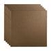 Fasade Border Fill Decorative Vinyl 2ft x 2ft Lay In Ceiling Tile in Argent Bronze (5 Pack)