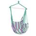 Multi-Color Distinctive Cotton Canvas Hanging Rope Chair with Pillows