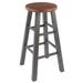 Ivy Counter Stool, Rustic Teak & Gray