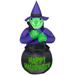 Halloween Air-blown Inflatable Witch and Cauldron