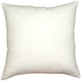 Tuscany Linen 20x20 Throw Pillow with Polyfill Insert, White