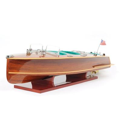 Old Modern Handicrafts Chris Craft Triple-cockpit Model Boat