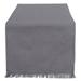 DII Fringed Solid Table Runner (0.25 inches high x 14 inches wide x 72 inches deep)