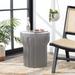 SAFAVIEH Vesta Concrete Indoor/ Outdoor Accent Table (Dark Grey) - 15.7" x 15.7" x 17.7"