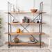 Irene Industrial 4 Shelf Firwood Bookcase by Christopher Knight Home